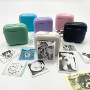 main-image-1 Wireless Mini Printer - Portable Thermal Label Maker Kit, 203dpi HD Printing, Multi-Function Printing, Supports Wireless/USB/Bat