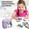 Wireless Mini Printer - Portable Thermal Label Maker Kit, 203dpi HD Printing, Multi-Function Printing, Supports Wireless/USB/Bat