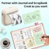 Wireless Mini Printer - Portable Thermal Label Maker Kit, 203dpi HD Printing, Multi-Function Printing, Supports Wireless/USB/Bat